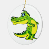 Ornement En Céramique Crocodile de flirt (Gauche)
