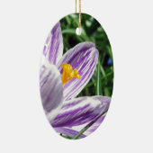 Ornement En Céramique Crocus de printemps violet (Droite)