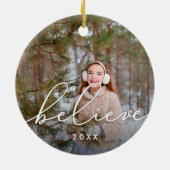 Ornement En Céramique Croire le script | Photo (Dos)