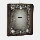 Ornement En Céramique Croix de cadre de bijoux (Droite)