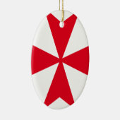 Ornement En Céramique croix maltaise (Droite)