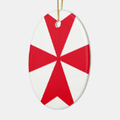 Ornement En Céramique croix maltaise (Gauche)