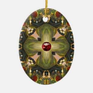 Ornement En Céramique Croix médiévale