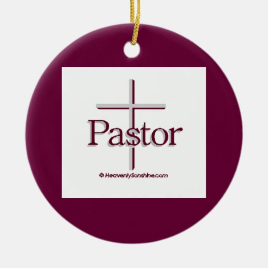 Ornement En Céramique Croix pastorale (Devant)