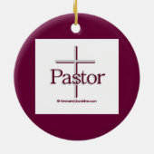 Ornement En Céramique Croix pastorale (Dos)