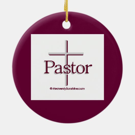 Ornement En Céramique Croix pastorale (Dos)