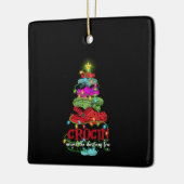 Ornement En Céramique Croquer Autour Du Cadeau De L'Arbre De Noël (Gauche)