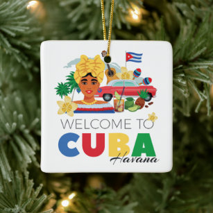 Ornement En Céramique Cuba Havana