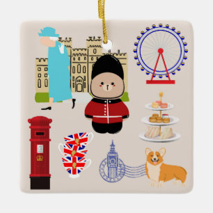 Ornement En Céramique Culture britannique mignonne