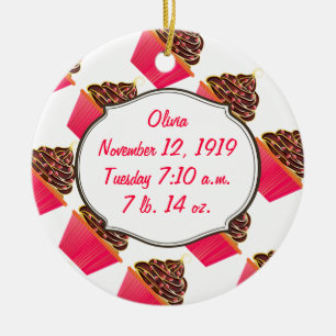 Ornement En Céramique Cupcakes