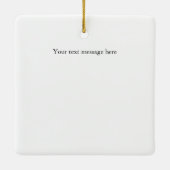 Ornement En Céramique Custom Image Text (Dos)