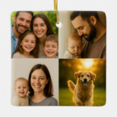 Ornement En Céramique Custom Image Text (Devant)