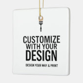 Ornement En Céramique Custom Minimalist Personalized Company Branded  (Gauche)