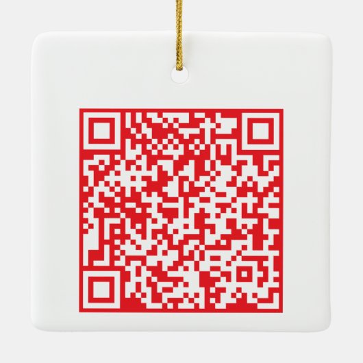 Ornement En Céramique Customizable QR code Double Sided Two Code (Dos)