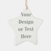 Ornement En Céramique Customizable Your Design or Text Here Personalized (Droite)