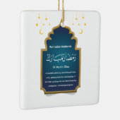 Ornement En Céramique Cut Eid Mubarak Card (Droite)