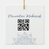 Ornement En Céramique Cut Eid Mubarak Card (Dos)