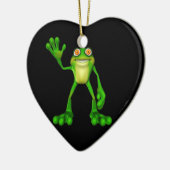 Ornement En Céramique Cute Froggy verte (Gauche)