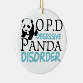 Ornement En Céramique Cute ours Panda (Droite)