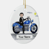 Ornement En Céramique Cycle moteur - female (Droite)