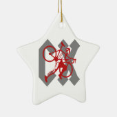 Ornement En Céramique Cyclocross (Droite)