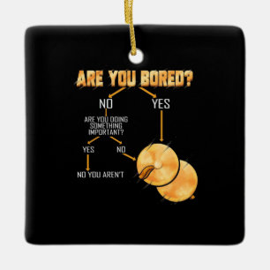 Ornement En Céramique Cymbales Drummer Êtes-Vous Ennuyé