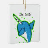 Ornement En Céramique Dabbing Narwhal (Droite)