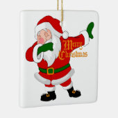 Ornement En Céramique dabbing santa claus (Droite)