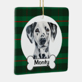 Ornement En Céramique Dalmatian Dog Ornament (Droite)