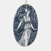 Ornement En Céramique dame dans les bois (Droite)