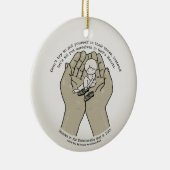 Ornement En Céramique Dans des mains de Dieu (Droite)