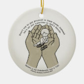 Ornement En Céramique Dans des mains de Dieu (Devant)