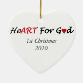 Ornement En Céramique Dans l'amour (Dos)