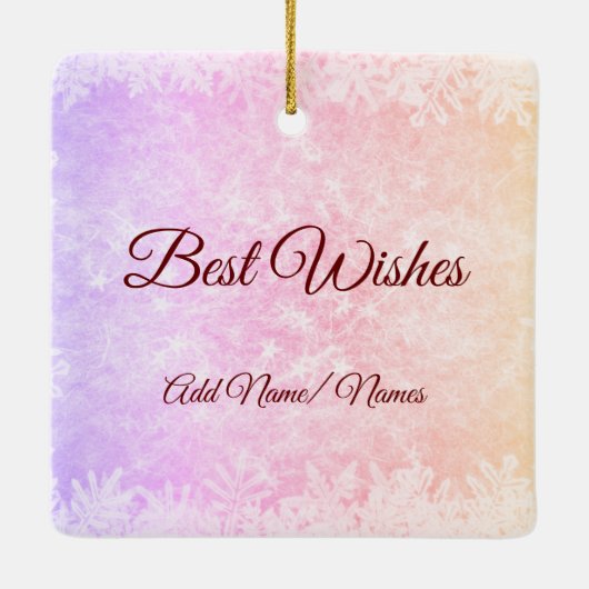 Ornement En Céramique Dans les Miles Christmas 2020 Friend (Dos)