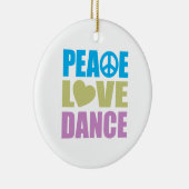 Ornement En Céramique Danse d'amour de paix (Droite)