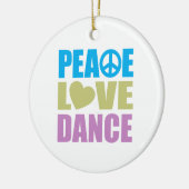 Ornement En Céramique Danse d'amour de paix (Gauche)