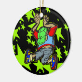 Ornement En Céramique Danse de hip hop (Gauche)