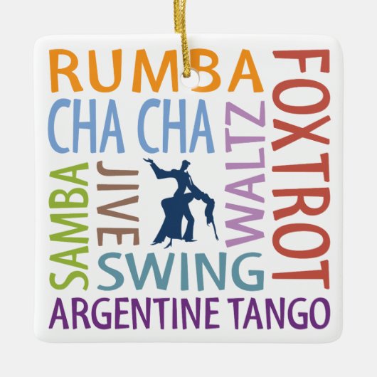 Ornement En Céramique Danse de salon (Devant)