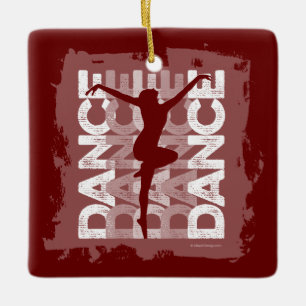 Ornement En Céramique Danse et Lettres (Danse)