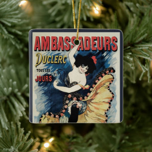 Ornement En Céramique Danseur de flamenco Art Nouveau vintage, Ambassade