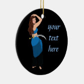 Ornement En Céramique Danseur du ventre personnalisable (Droite)