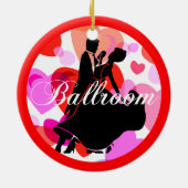 Ornement En Céramique Danseurs de salle de bal (Dos)