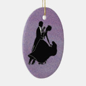 Ornement En Céramique Danseurs de silhouette (Droite)