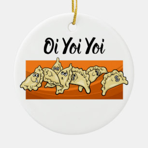 Ornement en céramique d'arbre de Noël de Varenyk