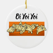 Ornement en céramique d'arbre de Noël de Varenyky (Dos)