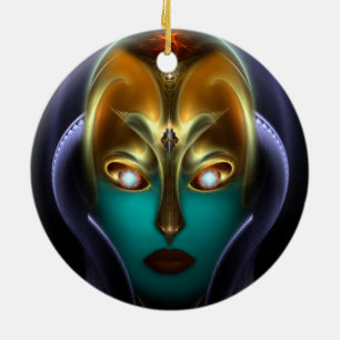 Ornement En Céramique Daria Cyborg Queen