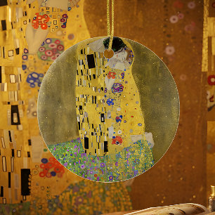 Ornement en céramique d'art fin Gustav Klimt Le Ba
