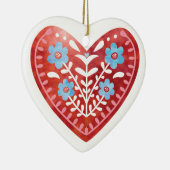 Ornement en céramique d'art populaire scandinave (Droite)