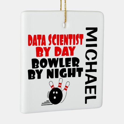 Ornement En Céramique Data Scientist aime boiser sur mesure (Droite)