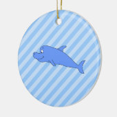 Ornement En Céramique Dauphin bleu (Gauche)